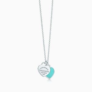Tiffany & Co Mini Double Heart Tag Pendant